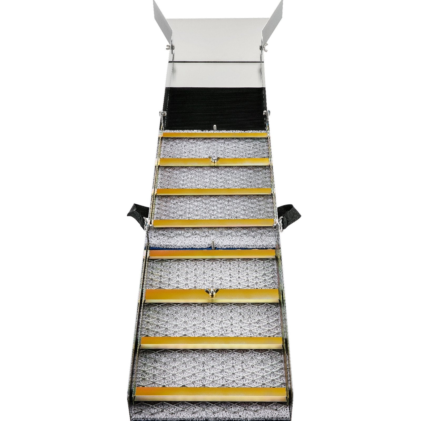 VEVOR Folding Aluminum Alloy Sluice Box, Compact 50" Sluice Boxes for Gold, Lightweight Gold Sluice Equipment, Portable Sluice Boxes w/ Miner's Moss, River, Creek, Gold Panning, Prospecting, Dredging 