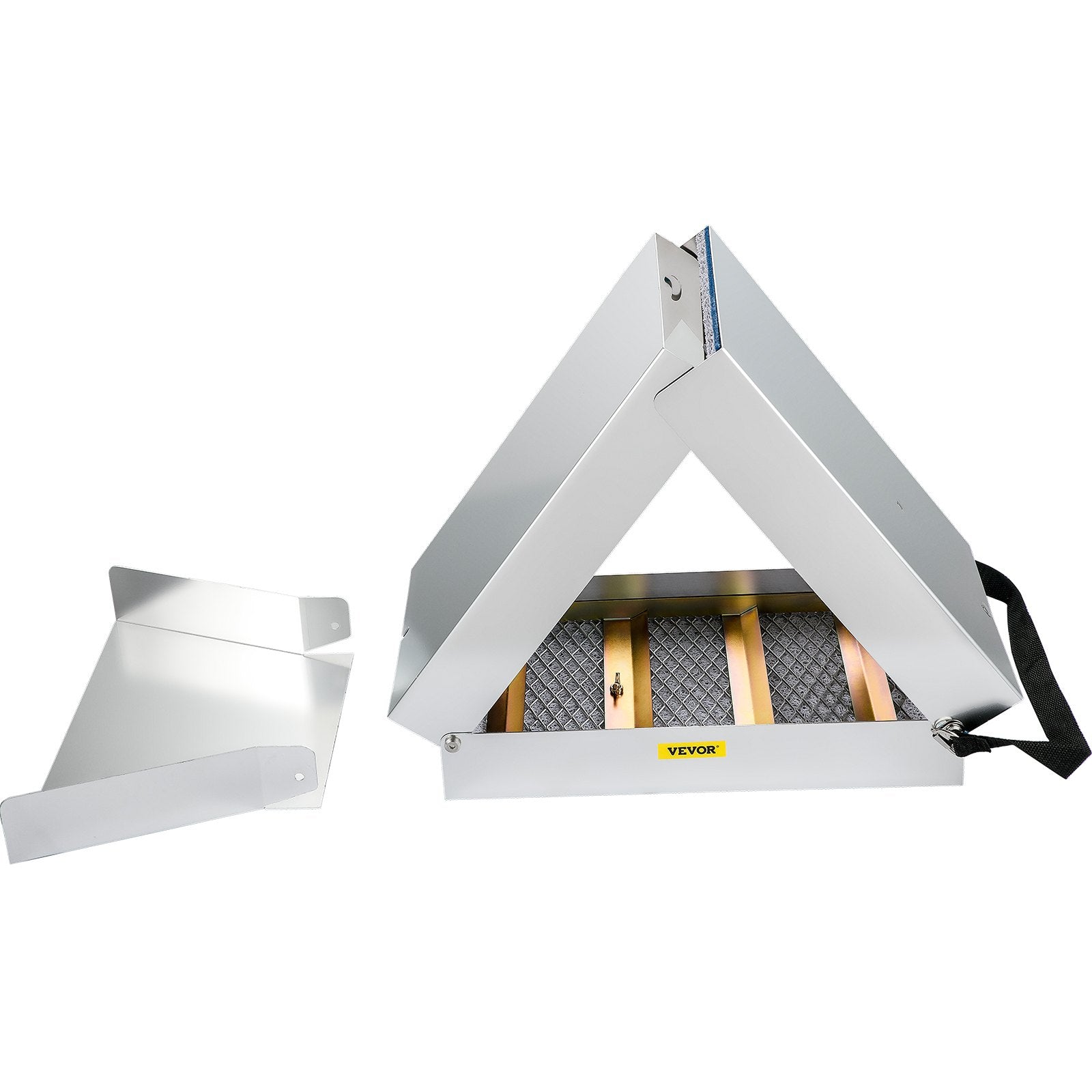 VEVOR Folding Aluminum Alloy Sluice Box, Compact 50" Sluice Boxes for Gold, Lightweight Gold Sluice Equipment, Portable Sluice Boxes w/ Miner's Moss, River, Creek, Gold Panning, Prospecting, Dredging 