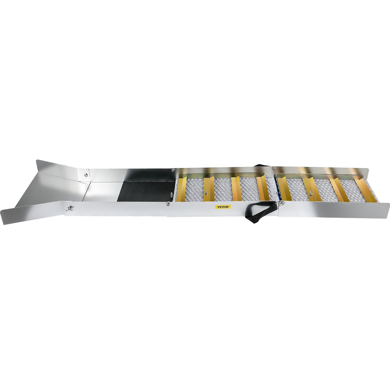 VEVOR Folding Aluminum Alloy Sluice Box, Compact 50" Sluice Boxes for Gold, Lightweight Gold Sluice Equipment, Portable Sluice Boxes w/ Miner's Moss, River, Creek, Gold Panning, Prospecting, Dredging 