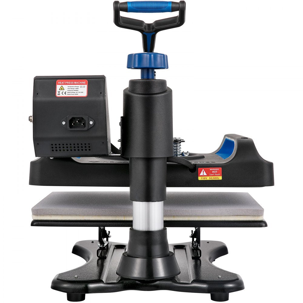VEVOR Heat Press, 12 x 15inches 800W Heat Press Machine, Sublimation 5 in 1 Combo Sublimation Transfer, Dual Digital Heat Press Transfer, Vinyl Transfer Printer for T Shirts Mugs Caps Plates, Blue 