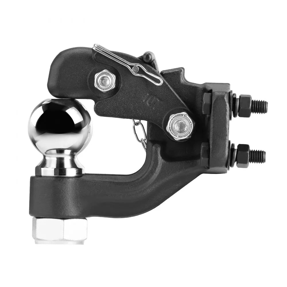 VEVOR Pintle Hitch 2-5/16" Mount Hitch Ball for 2.5"-3" Lunette Ring 20000 lbs
