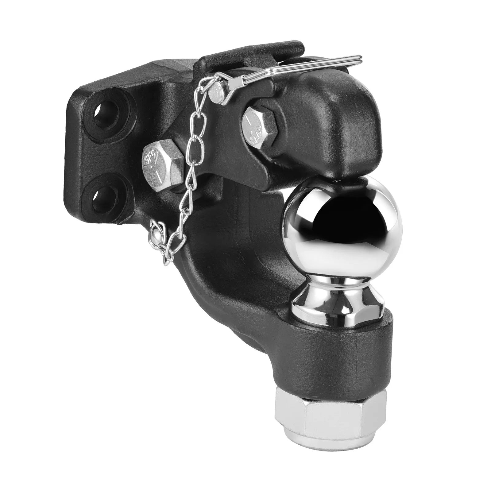 VEVOR Pintle Hitch 2-5/16" Mount Hitch Ball for 2.5"-3" Lunette Ring 30000 lbs