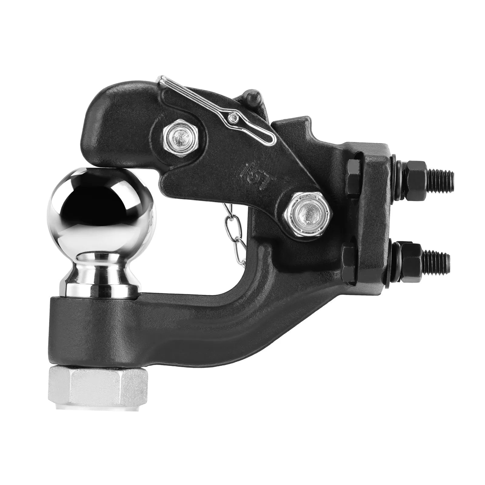 VEVOR Pintle Hitch 2-5/16" Mount Hitch Ball for 2.5"-3" Lunette Ring 30000 lbs