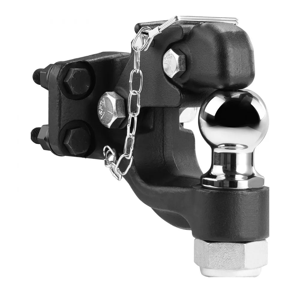 VEVOR Pintle Hitch Combination 2" Hitch Ball for 2.5"-3" Lunette Ring 20000 lbs