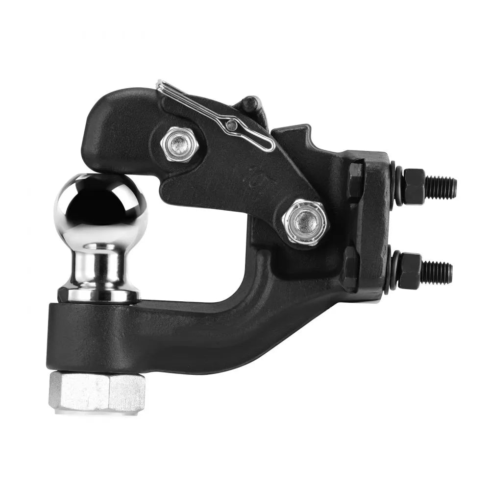 VEVOR Pintle Hitch Combination 2" Hitch Ball for 2.5"-3" Lunette Ring 20000 lbs