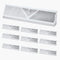 VEVOR Floor Registers 18-Inch 10-Pack Floor Vents for HVAC Baseboard Vents White