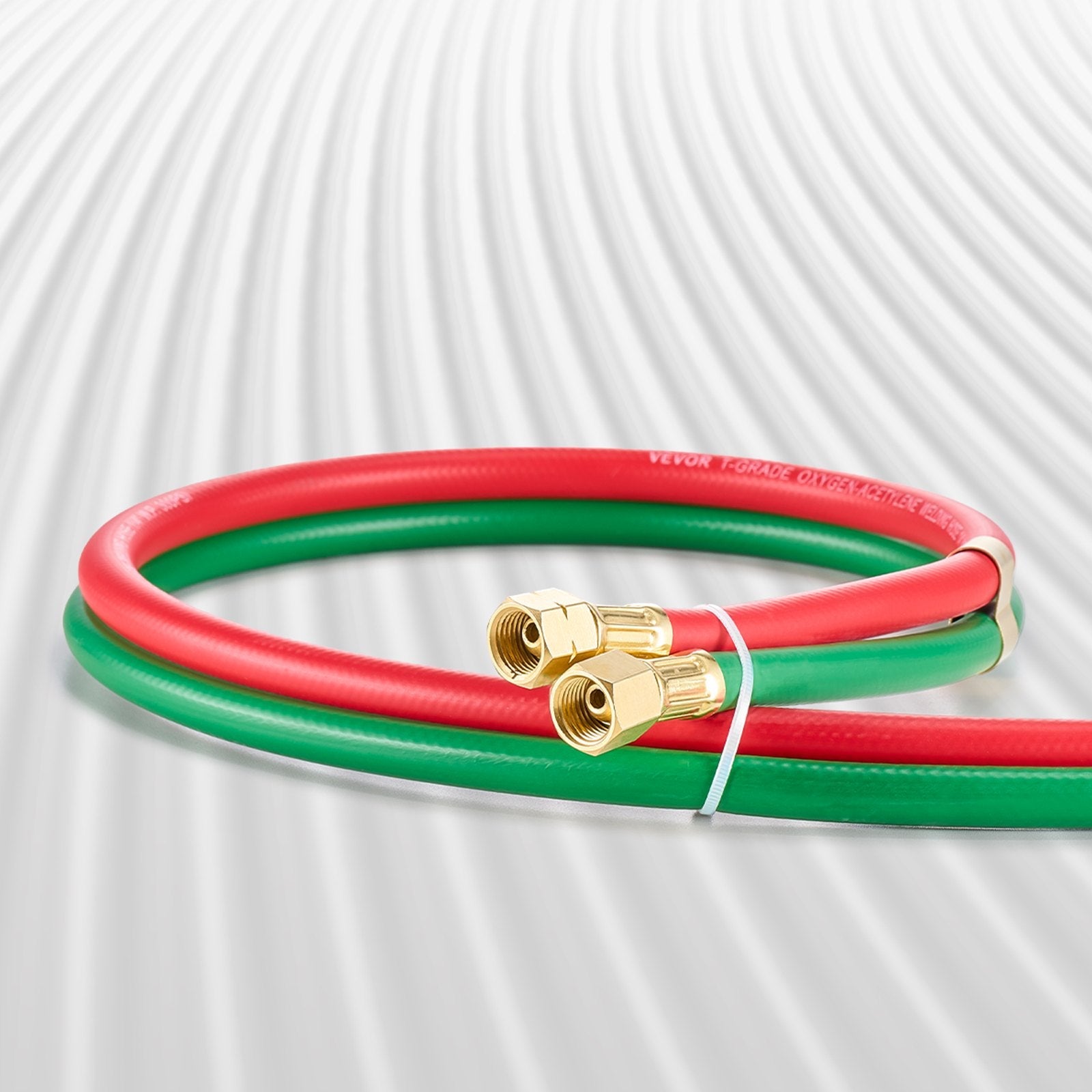 VEVOR Oxygen Acetylene Hose 1/4-Inch x 100FT Oxy Acetylene Hose 300PSI T Grade 