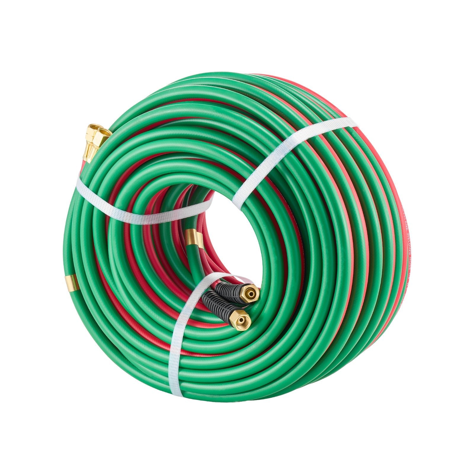 VEVOR Oxygen Acetylene Hose 1/4-Inch x 100FT Oxy Acetylene Hose 300PSI T Grade 