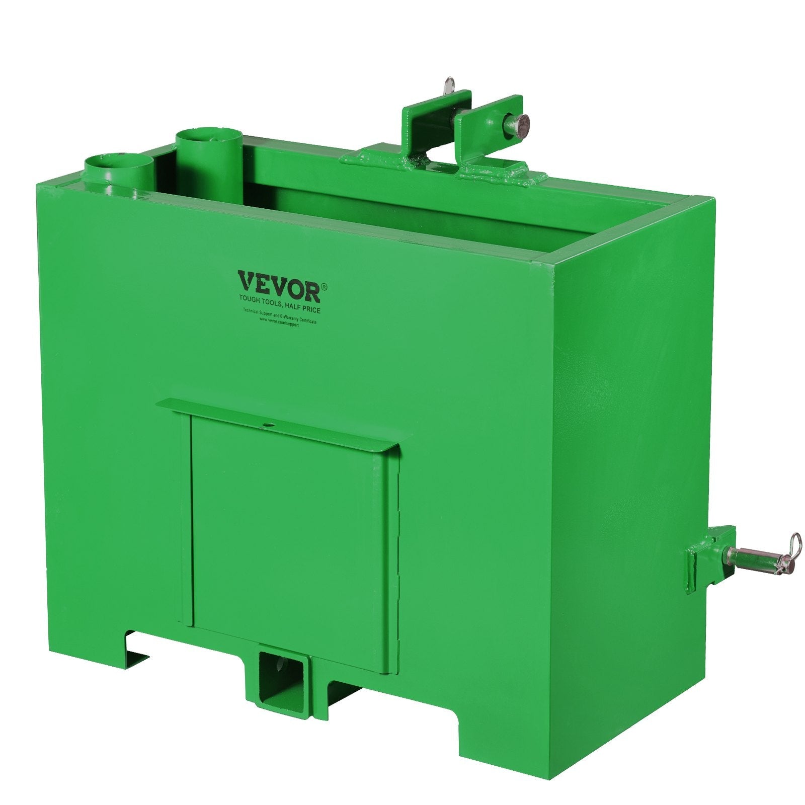 VEVOR Ballast Box 3 Point Category 1 Tractor Easy Tach Hitch Counterweight Green 