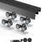VEVOR Bypass Door Hardware 4ft Bypass Closet Door Track Kit for 2 Door System