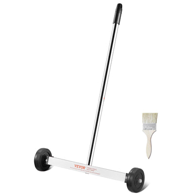 VEVOR Magnetic Sweeper with Wheels 15inch Mini 8 lbs Capacity Adjustable Handle 