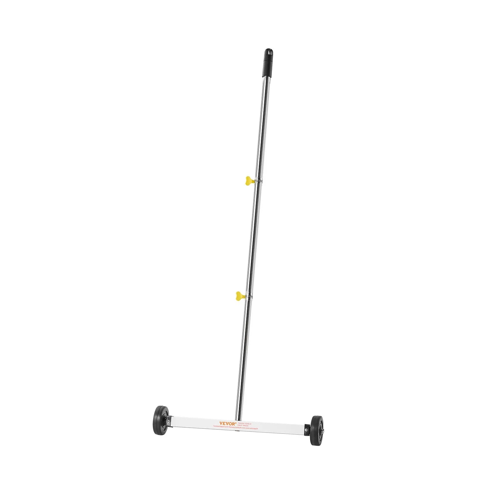 VEVOR Magnetic Sweeper with Wheels, 17 inch, 10 lbs Load Capacity, Lightweight Magnetic Pickup Sweeper with Adjustable Handle, Pick Up Nails and Screws, Easy Cleanup for Garages, Roofing Projects 