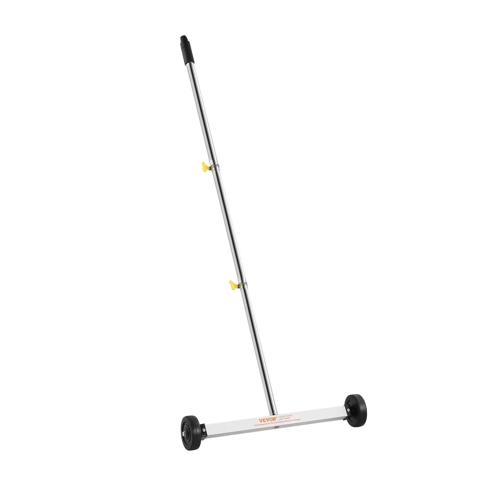 VEVOR Magnetic Sweeper with Wheels, 17 inch, 10 lbs Load Capacity, Lightweight Magnetic Pickup Sweeper with Adjustable Handle, Pick Up Nails and Screws, Easy Cleanup for Garages, Roofing Projects 