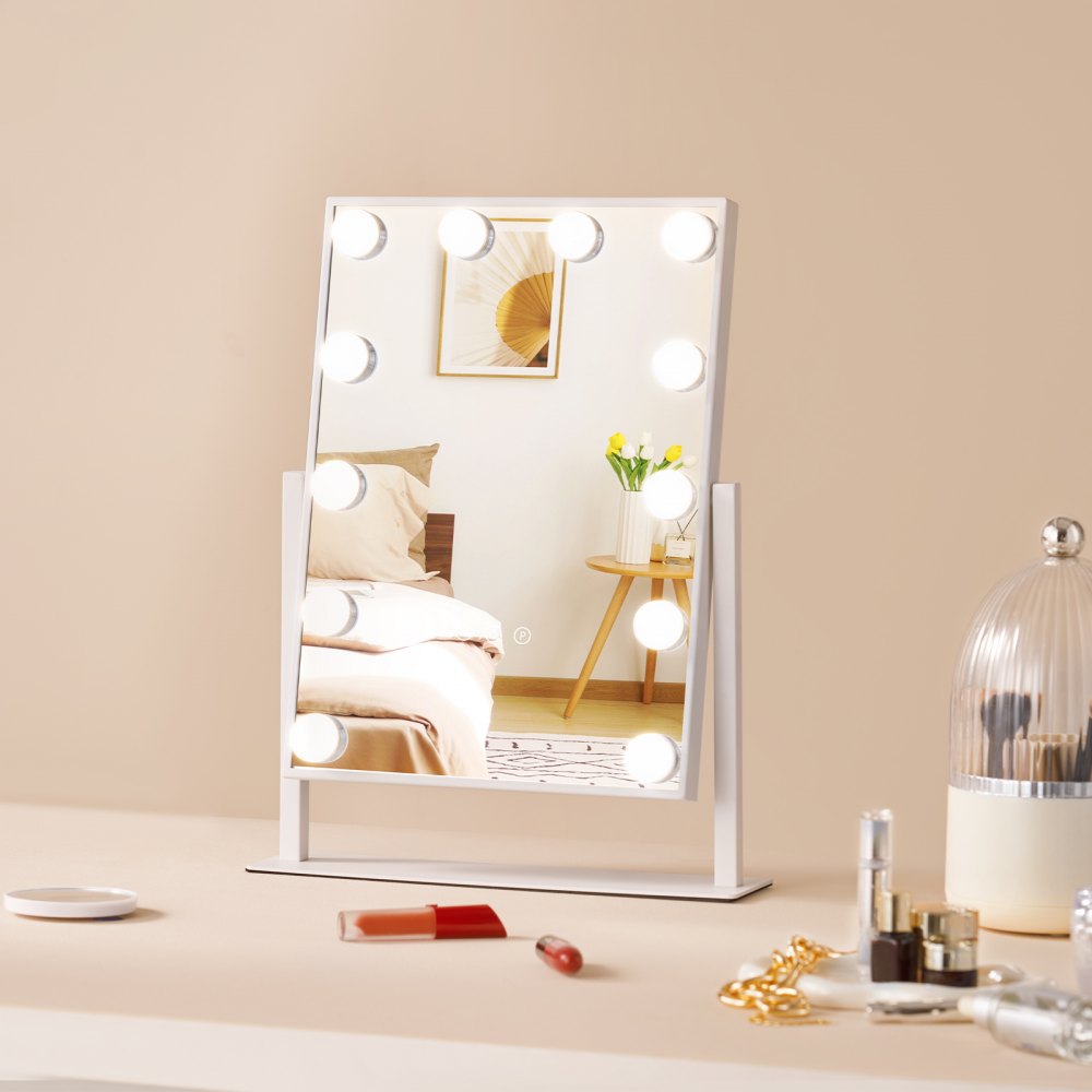 VEVOR Hollywood Vanity Makeup Mirror With Lights 5X Magnification 16.1x11.8 in 