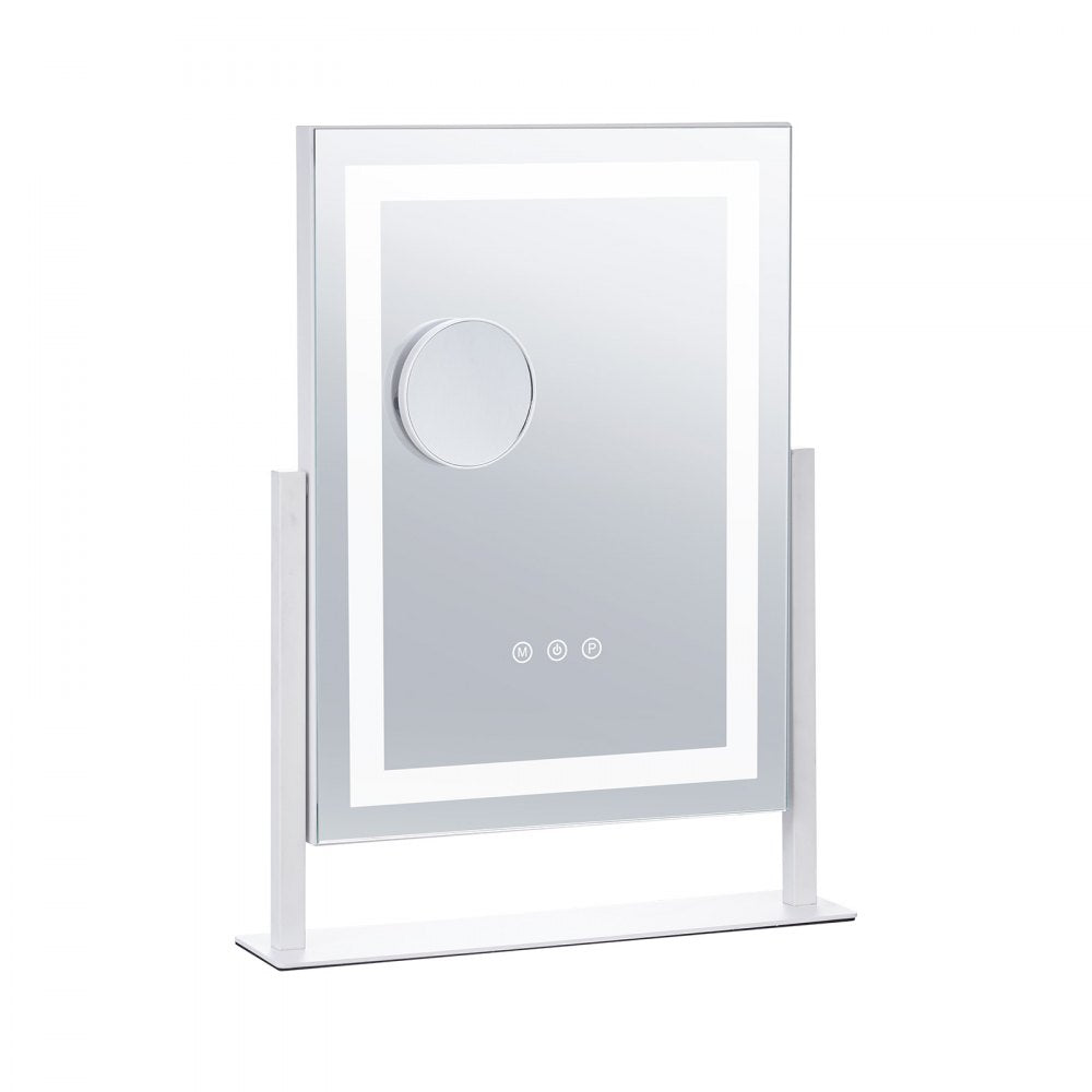 VEVOR Lighted Makeup Mirror 3 Color Vanity with 5X Magnification 16.1x11.8 in 