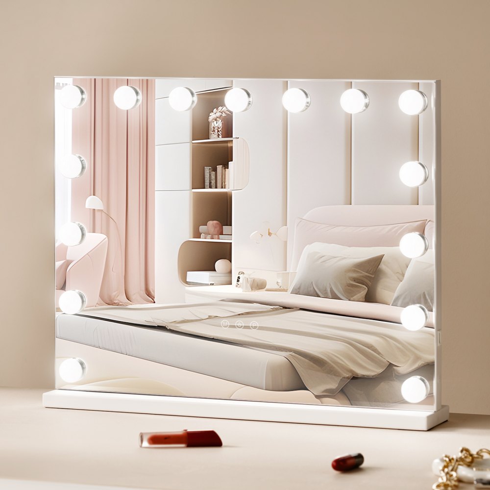 VEVOR Hollywood Vanity Mirror With Lights w/ USB Desktop Wall-mount 22.8x18.1 in 