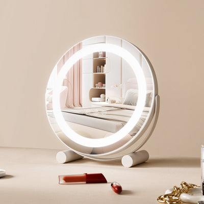 VEVOR 12” Vanity Mirror With Lights LED Makeup Round w/ Smart Touch for Bedroom 