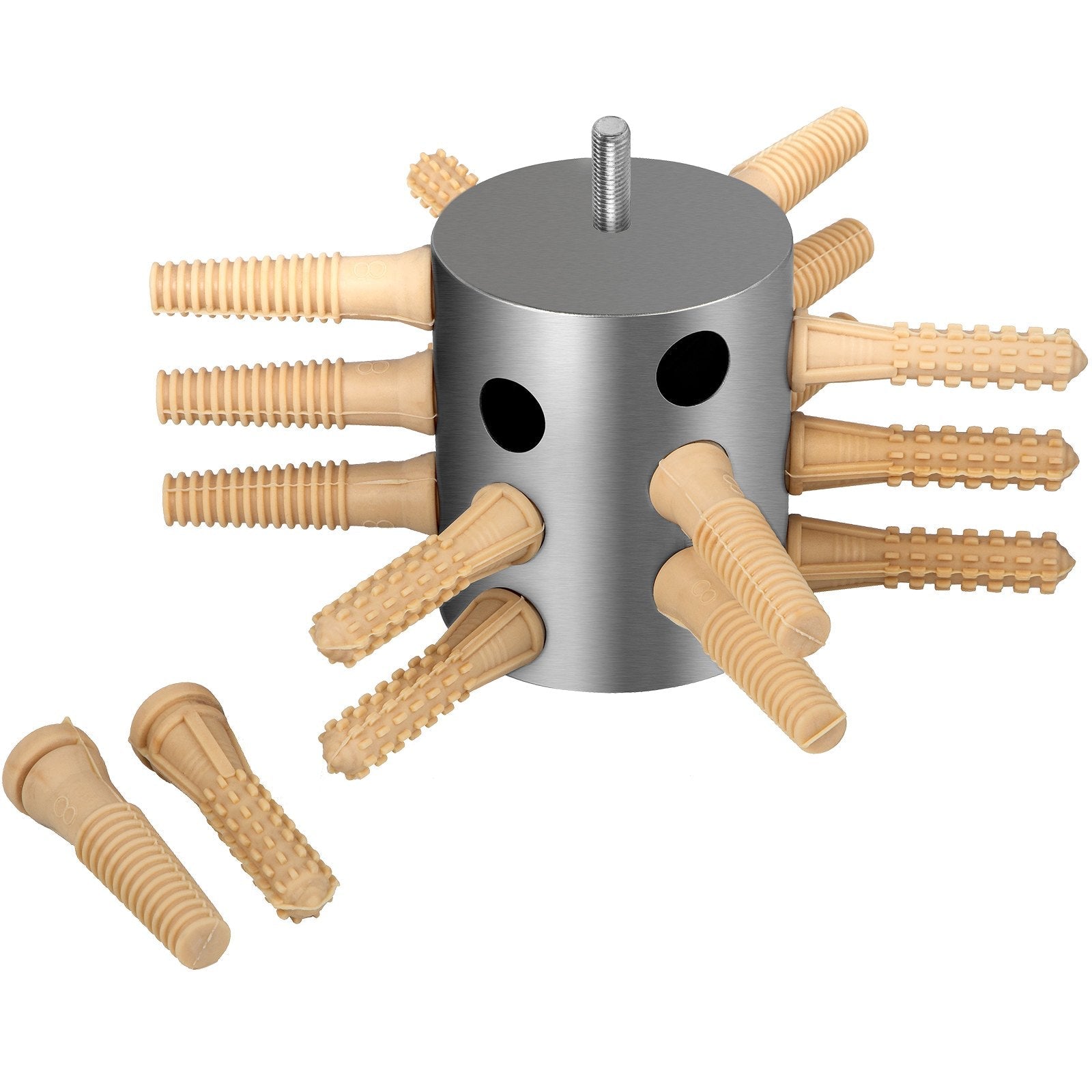 VEVOR Chicken Plucker Drill Attachment, Stainless Steel Drill Chicken Plucker, 18 Fingers Chicken Feather Plucker Machine, 0.4 Inches Shank Poultry Defeathering Machine For Broiler Goose Duck Turkey 