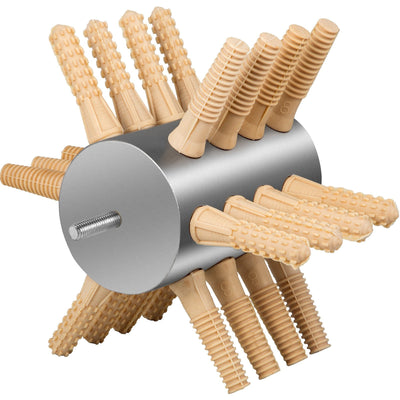 VEVOR Chicken Plucker Drill Attachment, Stainless Steel Drill Chicken Plucker, 24 Fingers Chicken Feather Plucker Machine, 0.4 Inches Shank Poultry Defeathering Machine for Broiler Goose Duck Turkey 