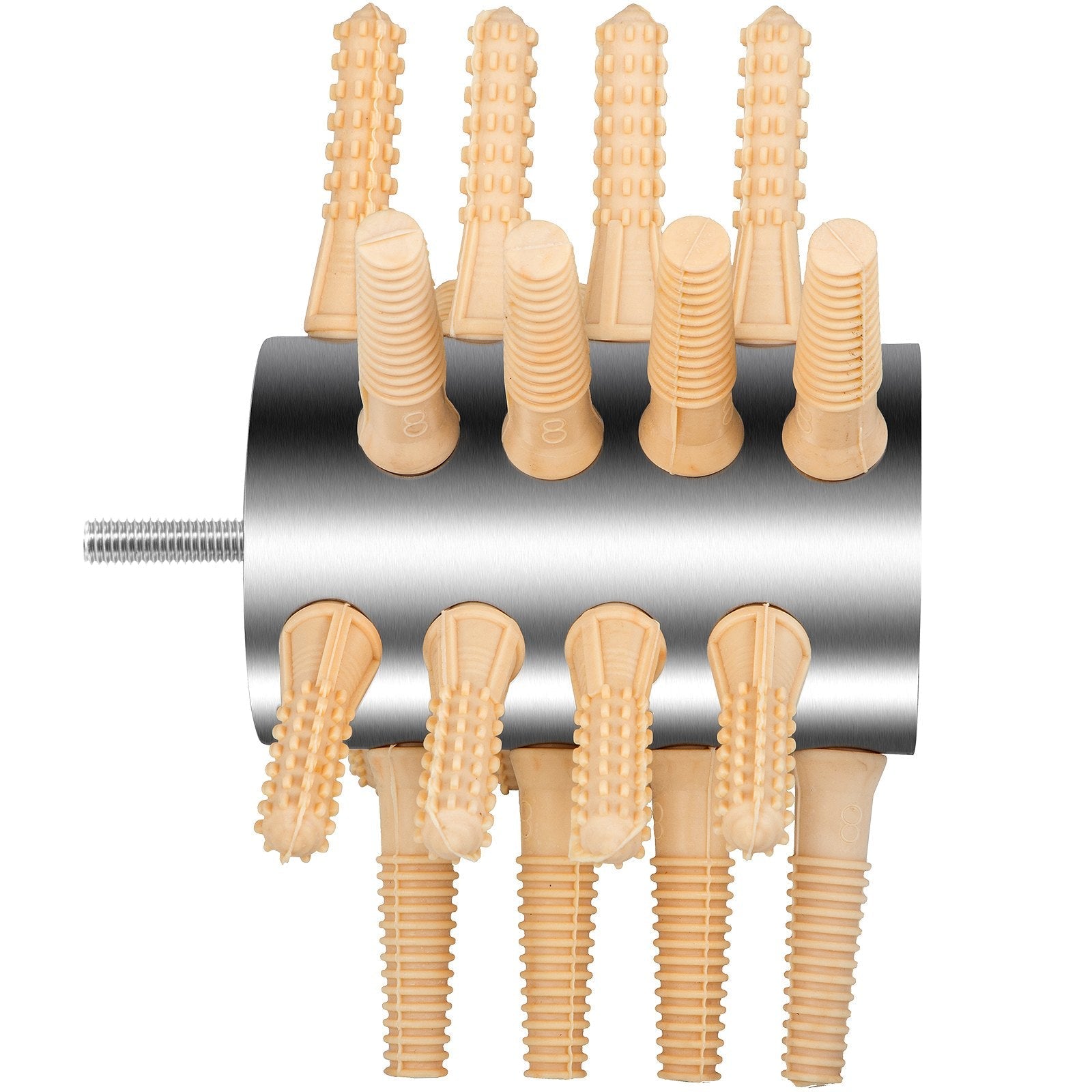 VEVOR Chicken Plucker Drill Attachment, Stainless Steel Drill Chicken Plucker, 24 Fingers Chicken Feather Plucker Machine, 0.4 Inches Shank Poultry Defeathering Machine for Broiler Goose Duck Turkey 