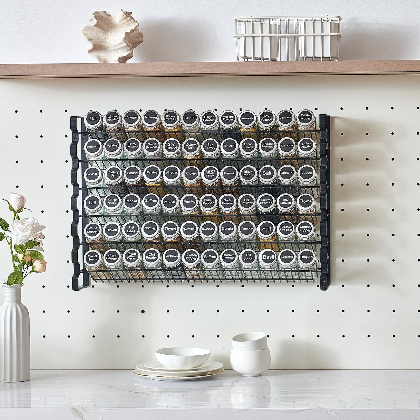 VEVOR Spice Rack Organizer for Cabinet Kitchen Seasoning Organizer  23x16 in 