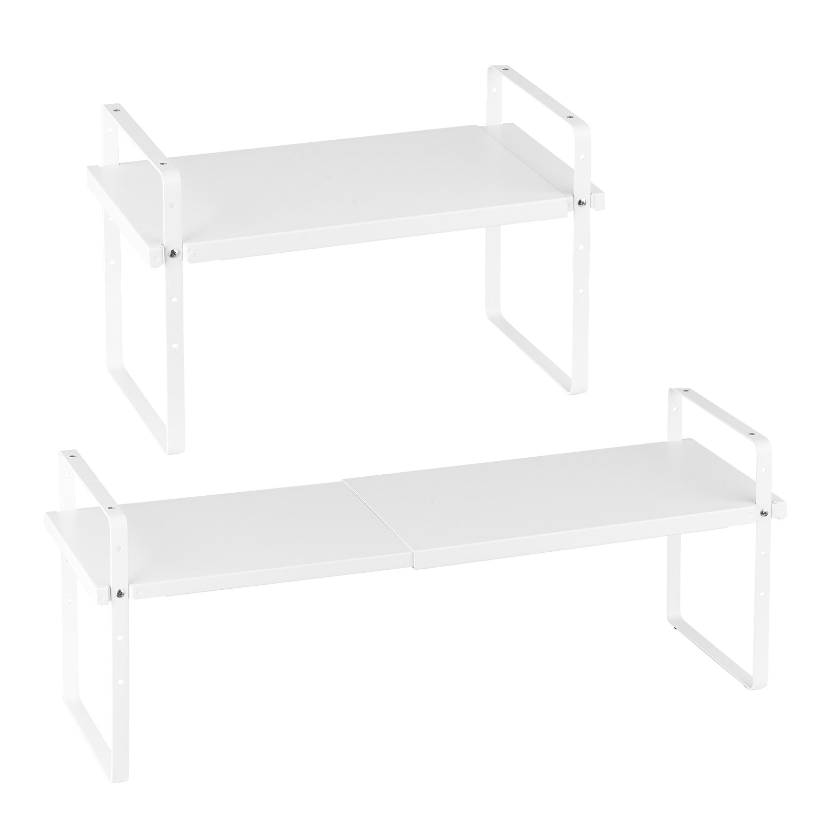 VEVOR 2 Tier Cabinet Organizer Shelf Counter Shelves Steel Storage Spice Rack 
