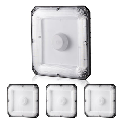 VEVOR 4 Pack LED Canopy Lights 80W 8800LM 5000K Daylight Outdoor Canopy Lighting 