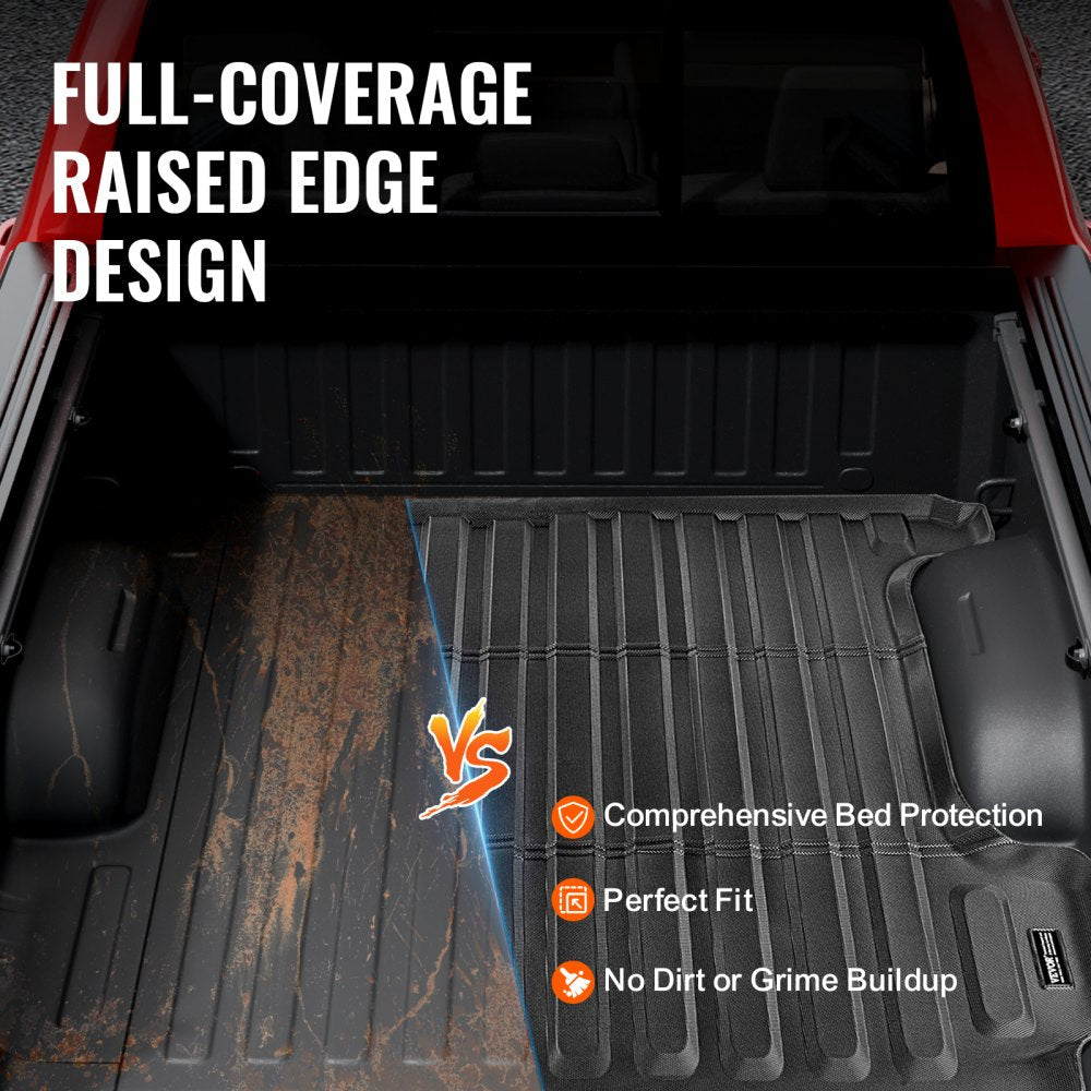 VEVOR Truck Bed Mat Fit 2019-2024 Dodge Ram1500 TPE Truck Bed Liner Accessories 