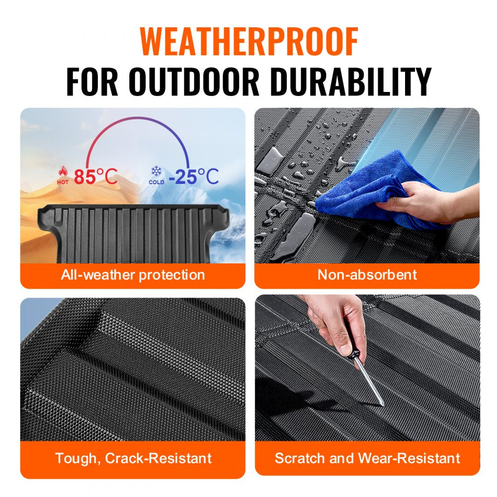 VEVOR Truck Bed Mat Fit 2019-2024 Dodge Ram1500 TPE Truck Bed Liner Accessories 