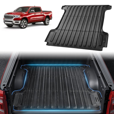 VEVOR Truck Bed Mat Fit 2019-2024 Dodge Ram1500 TPE Truck Bed Liner Accessories 