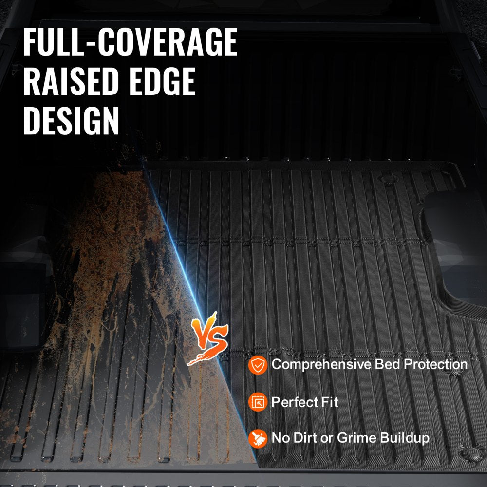 VEVOR Truck Bed Mat Fit 2022-2024 Toyota Tundra TPE Truck Bed Liner Accessories 