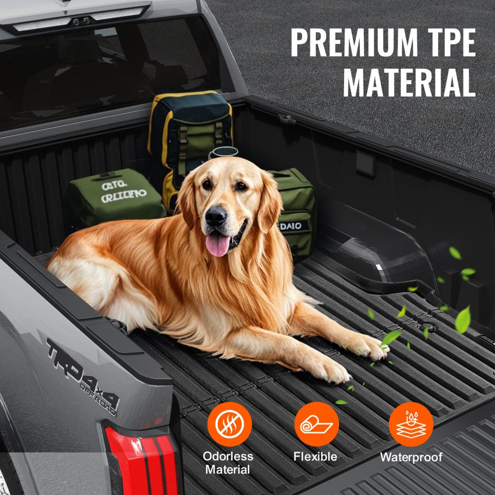 VEVOR Truck Bed Mat Fit 2022-2024 Toyota Tundra TPE Truck Bed Liner Accessories 