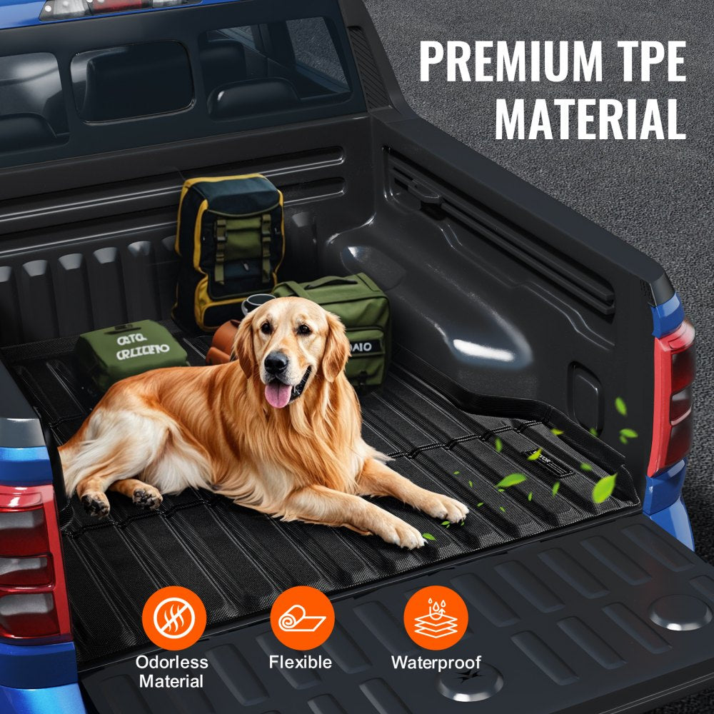 VEVOR Truck Bed Mat Fit 2022-2024 Ford Maverick TPE Truck Bed Liner Accessories 