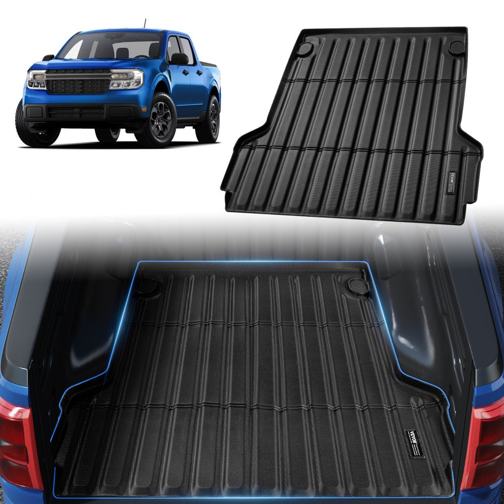 VEVOR Truck Bed Mat Fit 2022-2024 Ford Maverick TPE Truck Bed Liner Accessories 