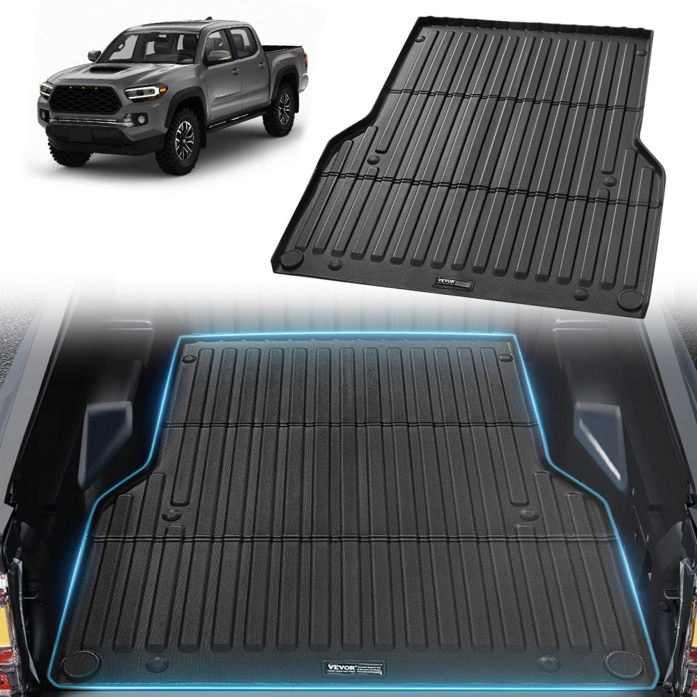 VEVOR Truck Bed Mat Fit 2005-2023 Toyota Tacoma TPE Truck Bed Liner Accessories 