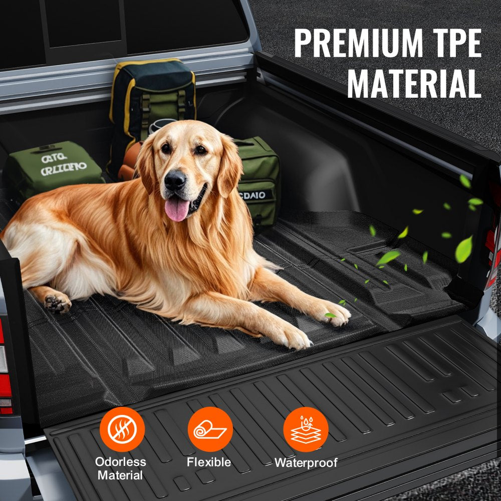 VEVOR Truck Bed Mat Fit 2022-2024 Nissan Frontier TPE Truck Bed Liner Accessory 