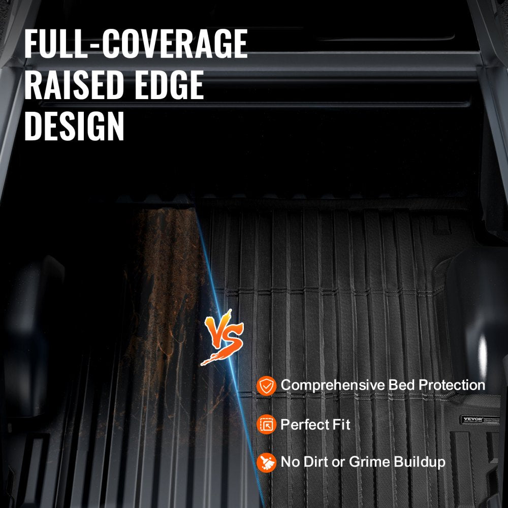 VEVOR Truck Bed Mat Fit 2019-2024 Chevrolet Silverado/GMC Sierra 1500 Bed Liner 