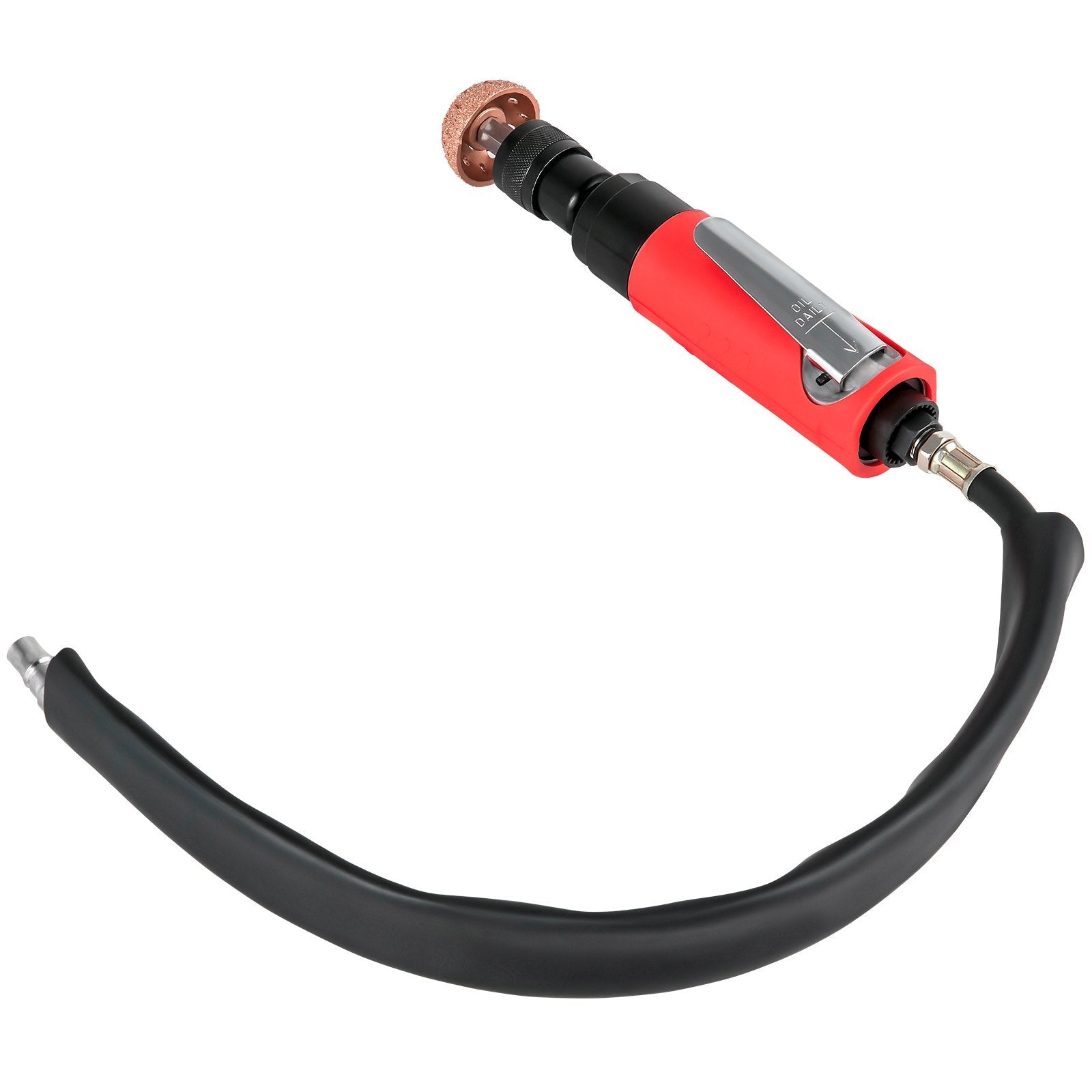 VEVOR Air Tire Buffer, 2500rpm Low Speed Tire Buffer, 35 mm Pneumatic Buffing Tool, Variable Speed Tire Grinder With Whip Hose, Tire Repair Buffing Wheel For Inner Liner Cleaning, Reaming And Drilling 