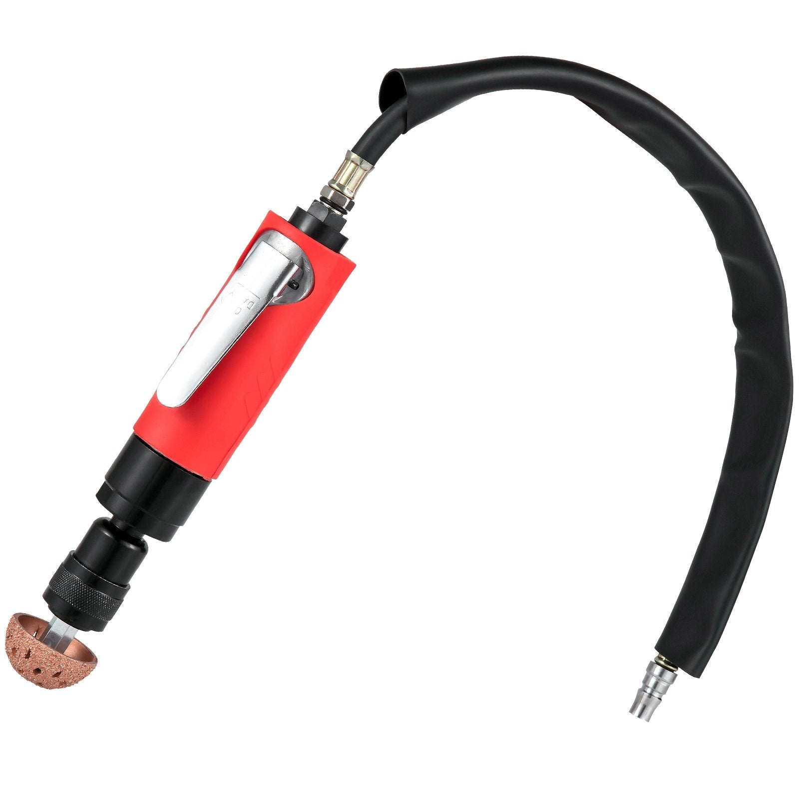 VEVOR Air Tire Buffer, 2500rpm Low Speed Tire Buffer, 35 mm Pneumatic Buffing Tool, Variable Speed Tire Grinder With Whip Hose, Tire Repair Buffing Wheel For Inner Liner Cleaning, Reaming And Drilling 