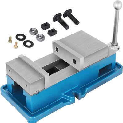 VEVOR Bench Clamp 4 Inch ACCU Lock Down Vise Precision Milling Vise, 4 Inch Jaw Width Drill Press Vise Milling Drilling Machine, Bench Clamp Clamping Vice 
