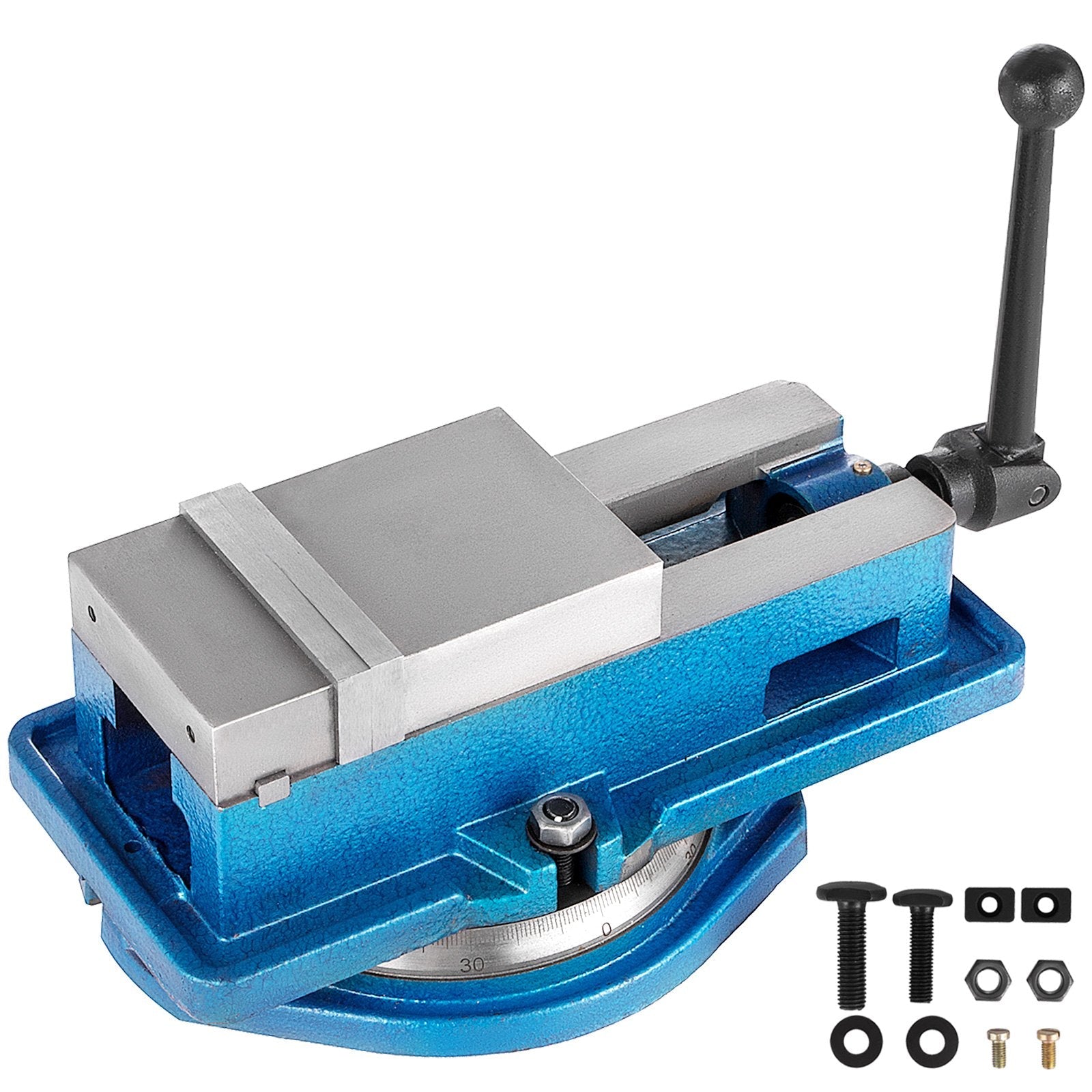 VEVOR Milling Vise 4 Inch,Bench Clamp Vise High Precision Clamping,Mill Vise Ductile Iron Material with 360 Degree Swiveling Base 