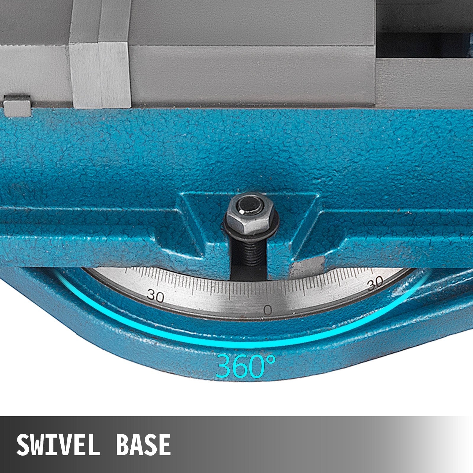 VEVOR Milling Vise 4 Inch,Bench Clamp Vise High Precision Clamping,Mill Vise Ductile Iron Material with 360 Degree Swiveling Base 