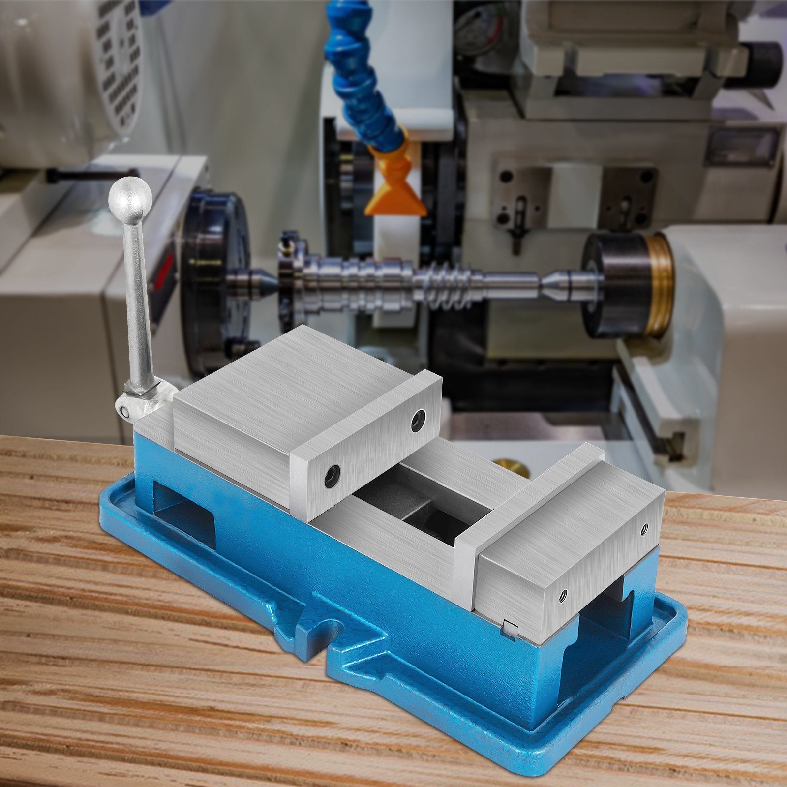 VEVOR 5 Inch ACCU Lock Down Vise Precision Milling Vice 5 Inch Jaw Width Drill Press Vise Milling Drilling Machine Bench Clamp Clamping Vice 