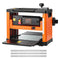 VEVOR Thickness Planer, Three-Blade, 13-Inch Width Worktable Power Benchtop Planer, 2000W 23500 RPM Powerful Motor, Dual Rollers, Over Protection, Single Speed Woodworking, for Hard Soft Wood Material