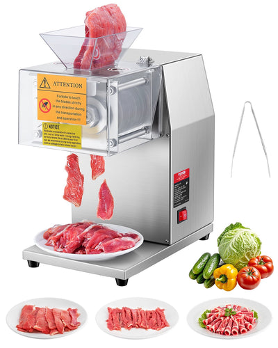 VEVOR Electric Meat Cutter Machine 850W Commercial Meat Slicer Cutting Machine 