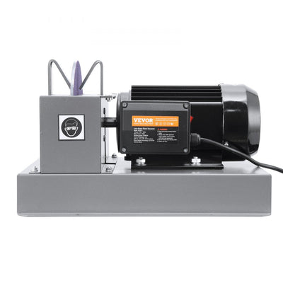 VEVOR Lawn Mower Blade Sharpener, 1HP 750W Lawnmower Blade Grinder with 9-inch Ceramic Grinding Wheel, Powerful Bench Mower Sharpening Machine for High/Low Lift Blades, Gator Blades, Flat Blades 