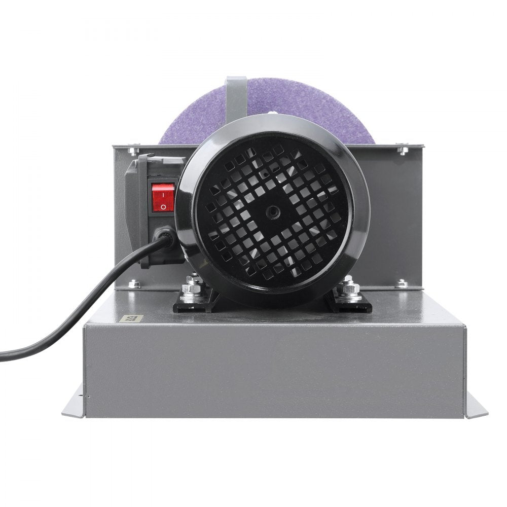 VEVOR Lawn Mower Blade Sharpener, 1HP 750W Lawnmower Blade Grinder with 9-inch Ceramic Grinding Wheel, Powerful Bench Mower Sharpening Machine for High/Low Lift Blades, Gator Blades, Flat Blades 