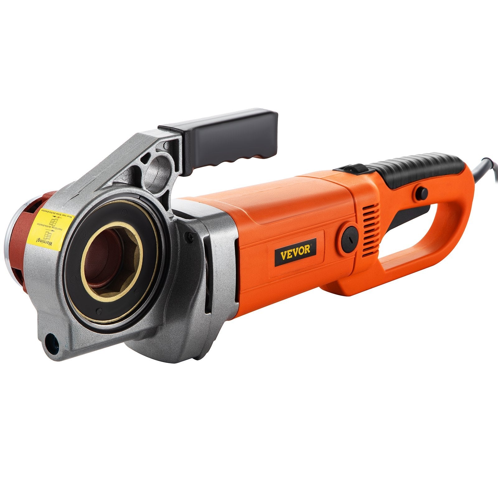 VEVOR Electric Pipe Threader, 2300W Pipe Threading Machine, Heavy-Duty Hand-Held Power Drive Kit, 110V Pipe Threader Machine Copper Motor, Portable Pipe Threader w/ 4 Dies 1/2"-1 1/4" & Carrying Case 