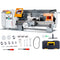 VEVOR Metal Lathe Machine, 7'' x 13.78'', Precision Benchtop Power Metal Lathe, 0-2200 RPM Continuously Variable Speed, 500W Brush Motor Metal Gears, with Tool Box for Processing Precision Parts