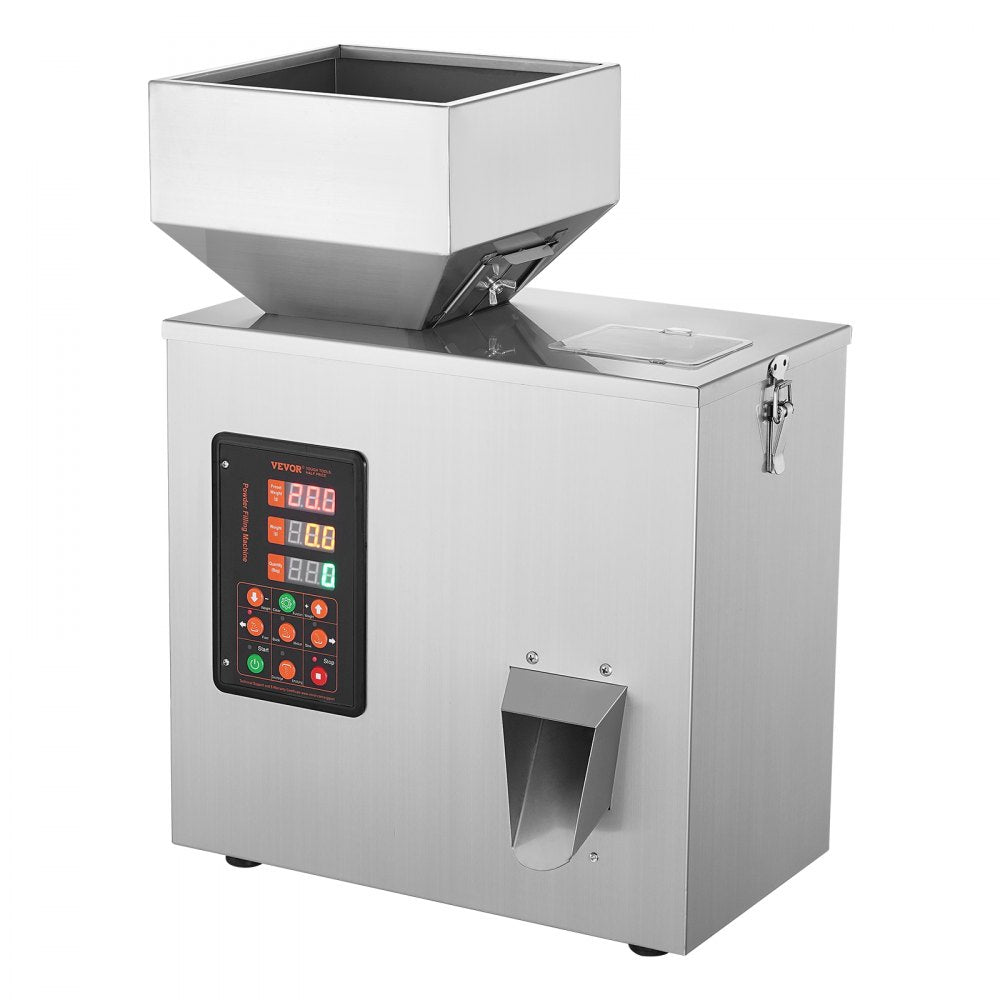 VEVOR Powder Filling Machine, 0.002-0.22lbs/1-100g, Automatic Intelligent Particle Weighing Filling Machine, Bottle Bag Powder Filler Particle Dispenser for Tea Seeds Grains Powder Flour Beans Glitter 